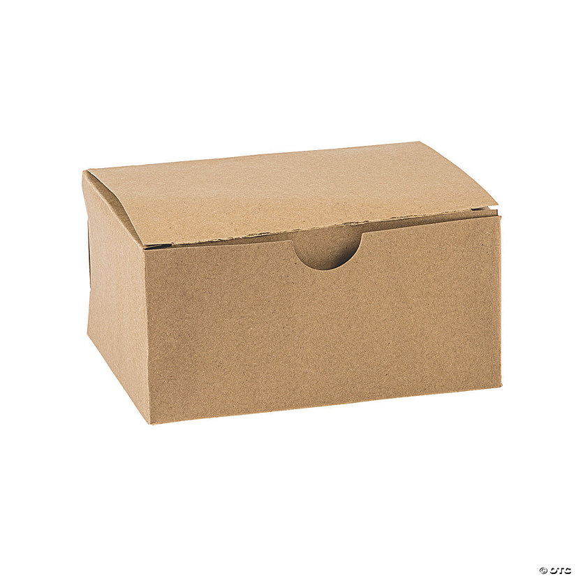 Kraft Paper Favor Boxes - 12 Pc. Image