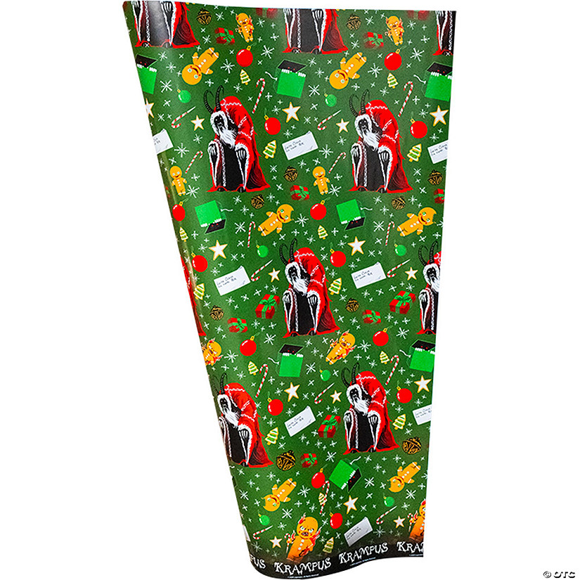 Krampus Seasons Greetings Christmas Wrapping Paper Image