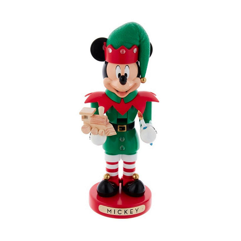 Kurt Adler Disney Mickey The Elf Nutcracker, 10 Inches Image