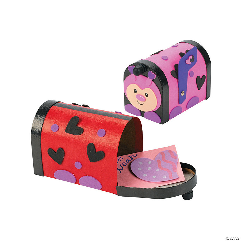 Ladybug Valentine Mailbox Craft Kit - Makes 12 Image