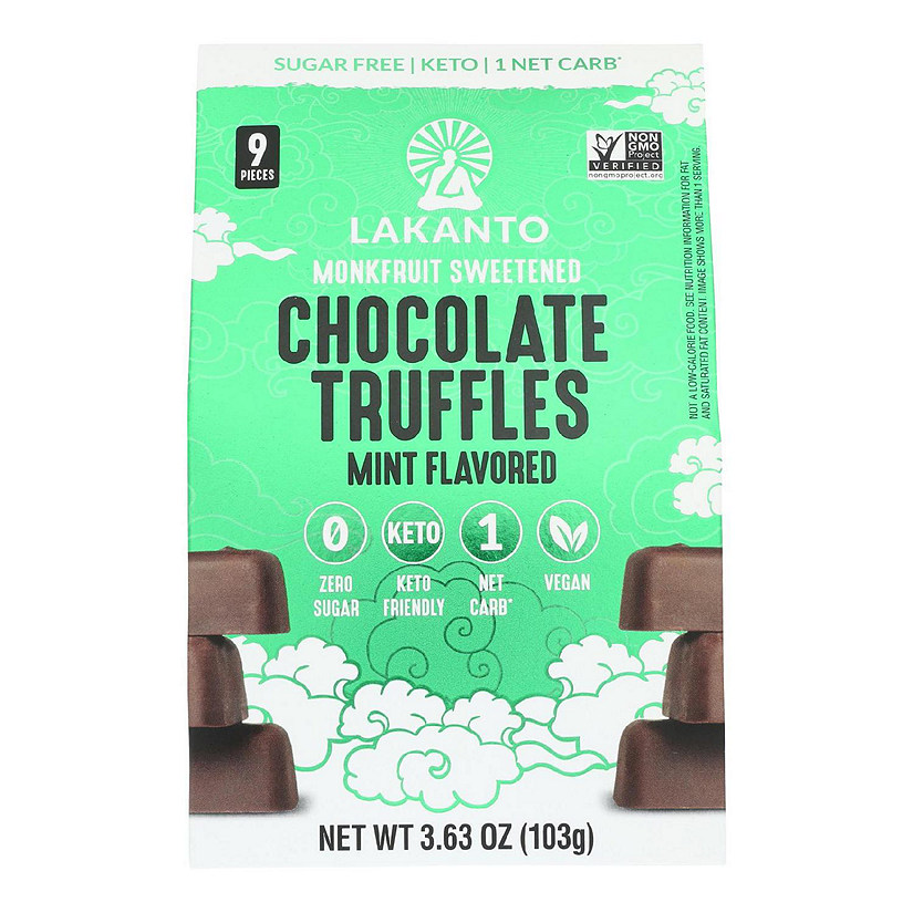 Lakanto - Truffles Keto Mint Chocolate - Case of 10-3.63 OZ Image