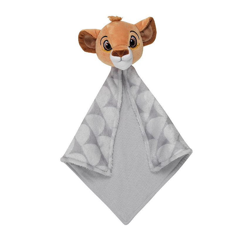 Lambs & Ivy Disney Baby THE LION KING Lovey Gray Plush Security Blanket Image