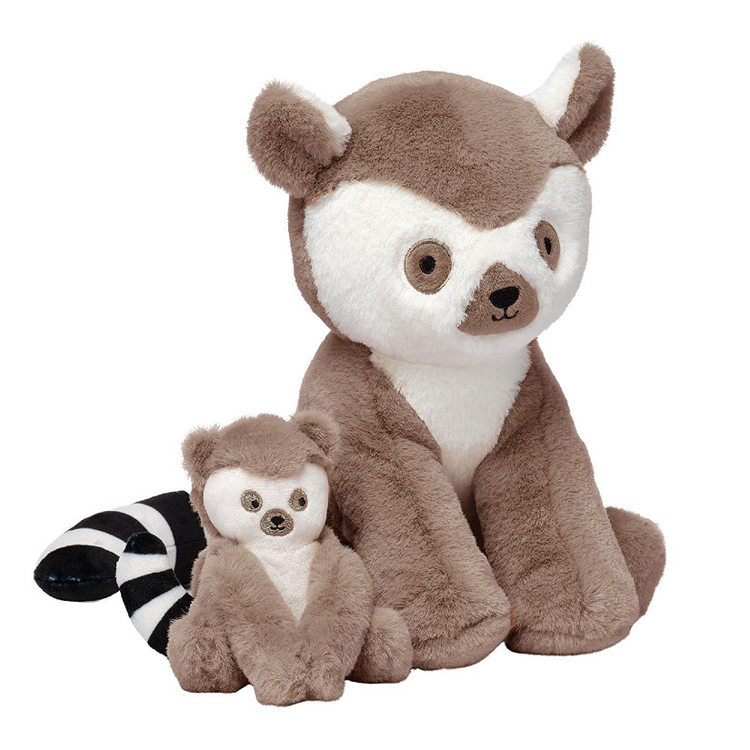 Lambs & Ivy Enchanted Safari Plush Stuffed Animal Lemurs/Monkeys- Koko & Kaylee Image