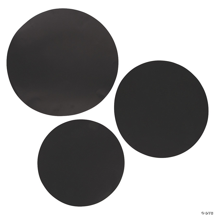 Large Black Dot Cutouts - 12 Pc. Image