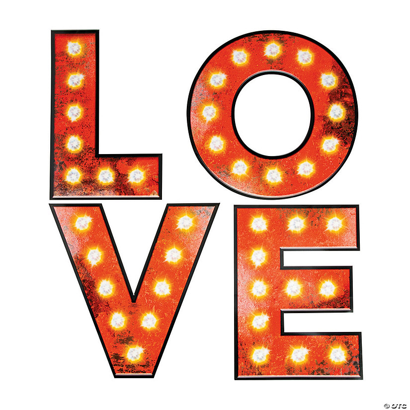 Large Love Marquee Cutouts - 4 Pc. Image