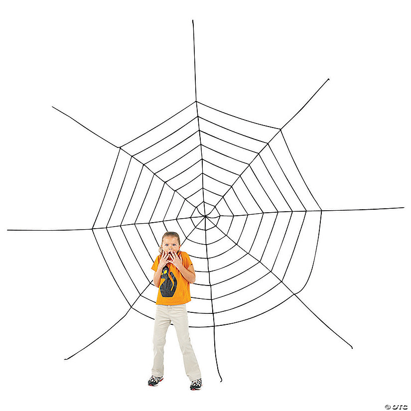 Large Spider Web Halloween Decoration Image