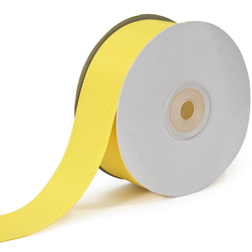 LaRibbons and Crafts 1 1/2" 20yds Premium Textured Grosgrain Ribbon - Maize Image