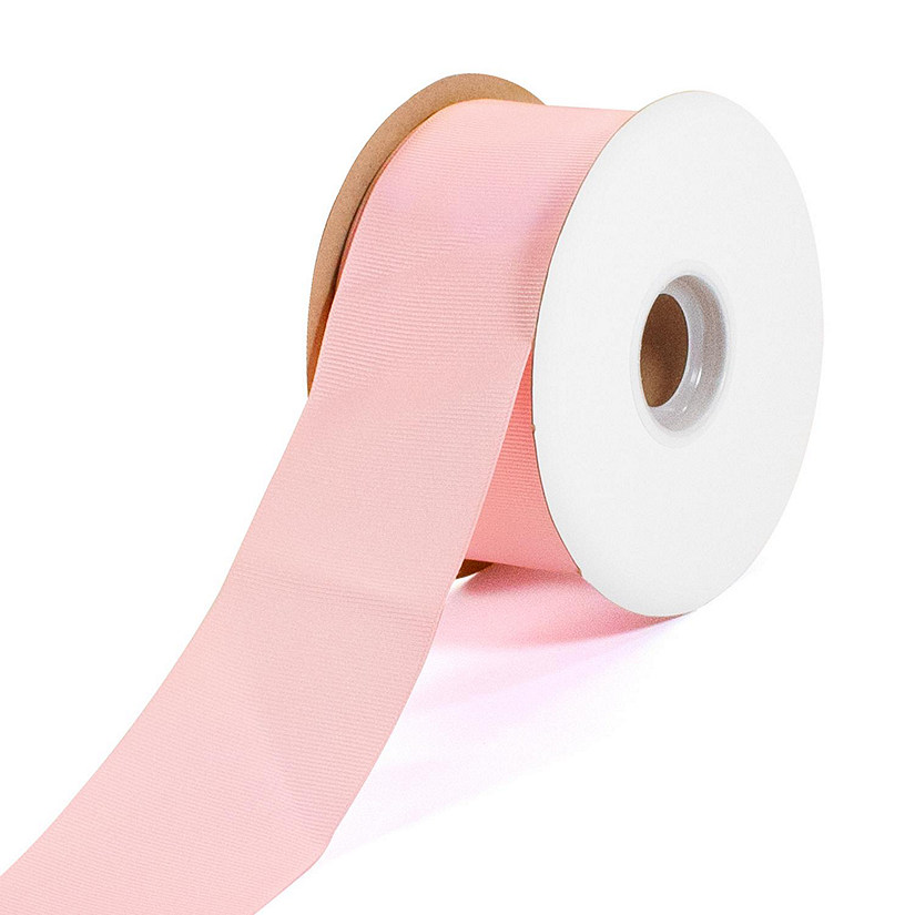 LaRibbons and Crafts 2 1/4" 50yds Premium Textured Grosgrain Ribbon - Pearl Pink Image