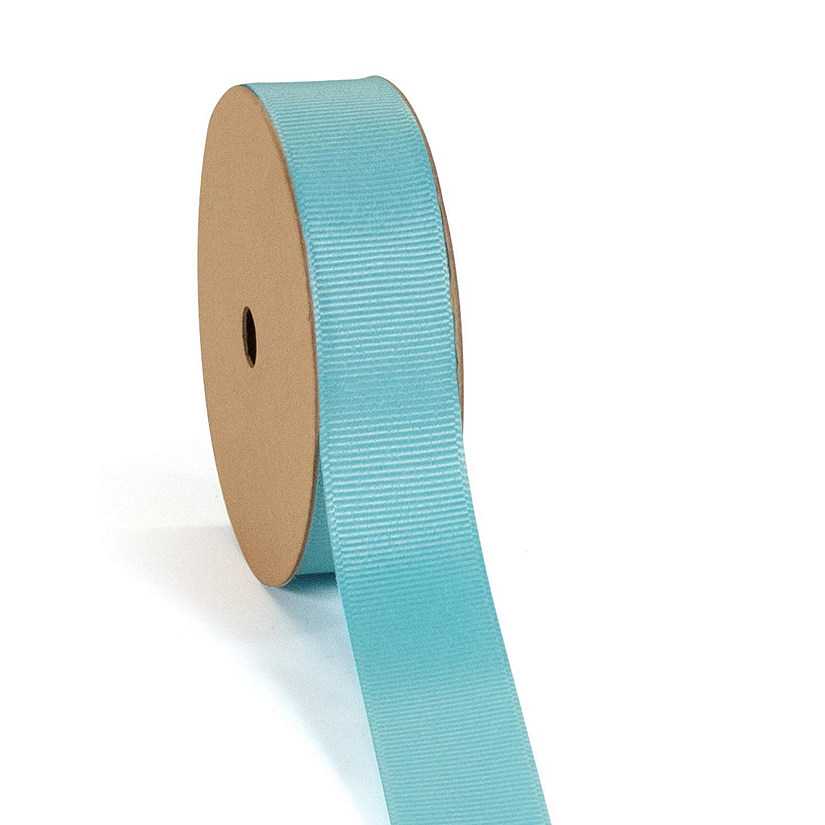 LaRibbons and Crafts 7/8" 100 yds Premium Textured Grosgrain Ribbon -Navajo Turquoise Image