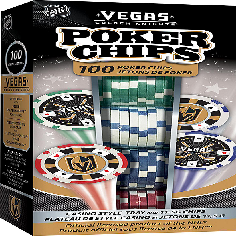 Las Vegas Golden Knights 100 Piece Poker Chips Image