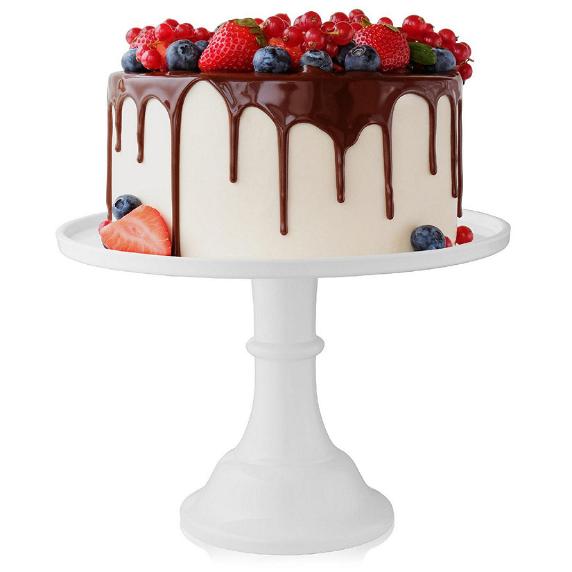 Last Confection 11" White Cake Stand, Dessert Cupcake Pedestal Display, Wedding, Birthday Party Image