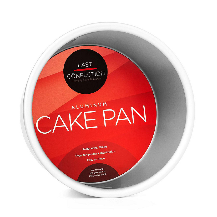 Last Confection 6" x 4" Deep Round Aluminum Cake Pan Baking Tin - Professional Bakeware Image