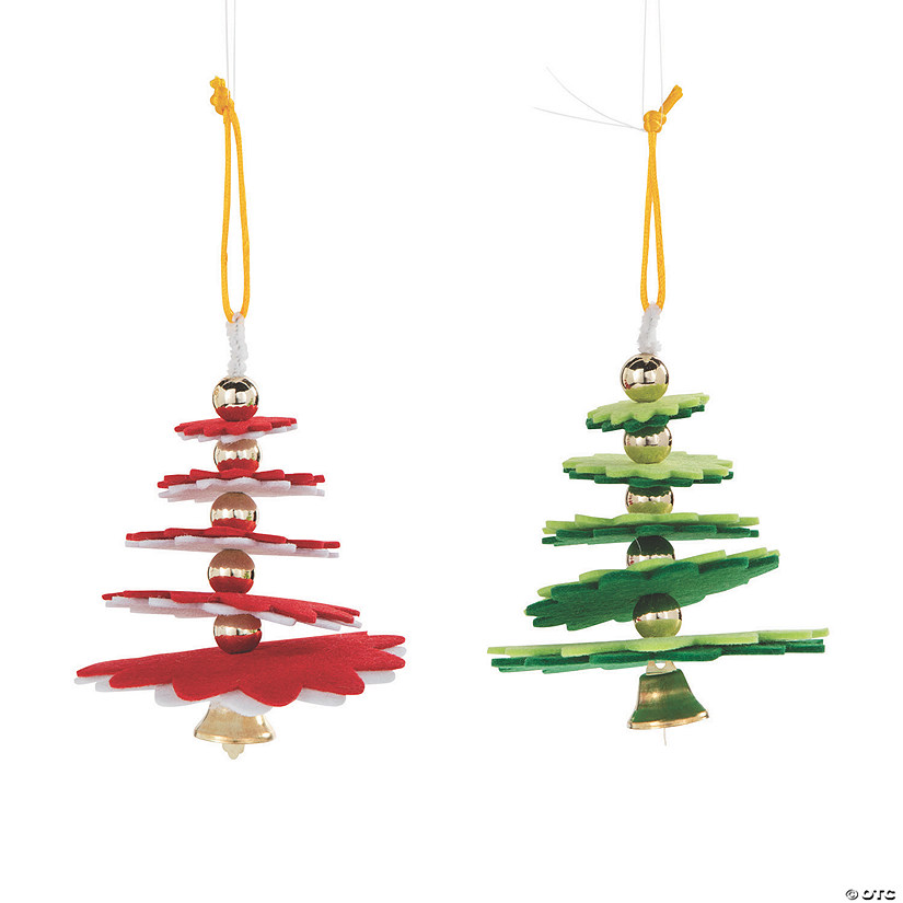 Layered Christmas Tree Ornament Craft Kit - Makes 12 Image