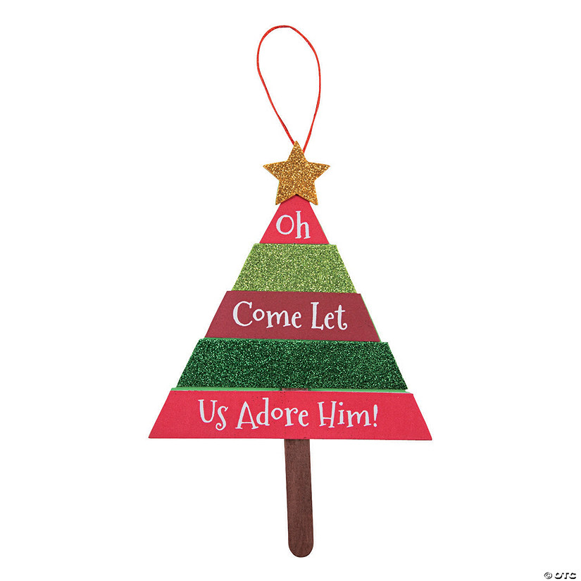 Layered Christmas Tree Sign Craft Kit - Makes 12 Image