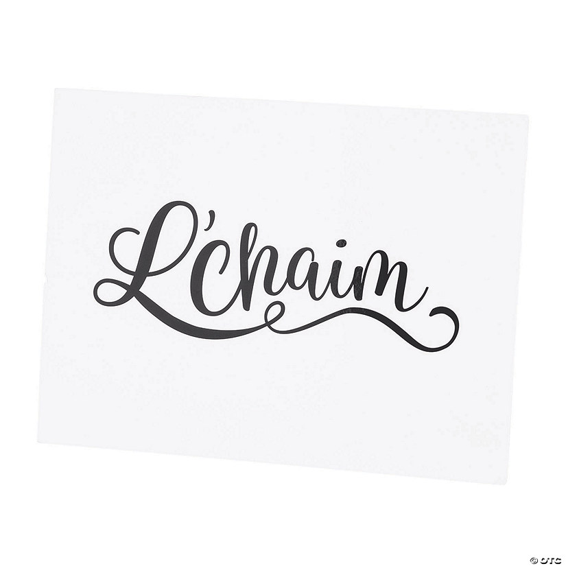 L'Chaim Sign with Easel Image