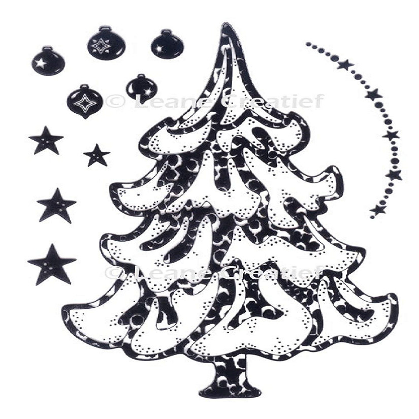 Leane Creatief LeCreaDesign Clear Stamp Christmas Tree Image