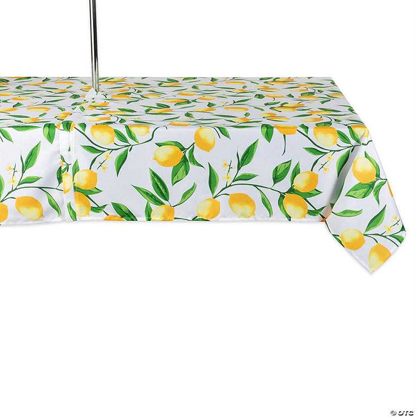 Lemon Bliss Print Outdoor Tablecloth With Zipper 60X84 Image