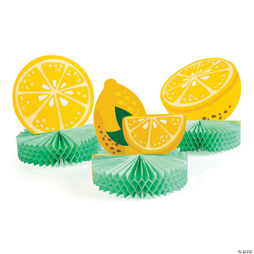 Lemon Party Centerpieces - 3 Pc. Image