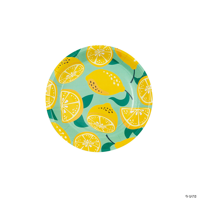 Lemon Party Paper Dessert Plates - 8 Ct. Image