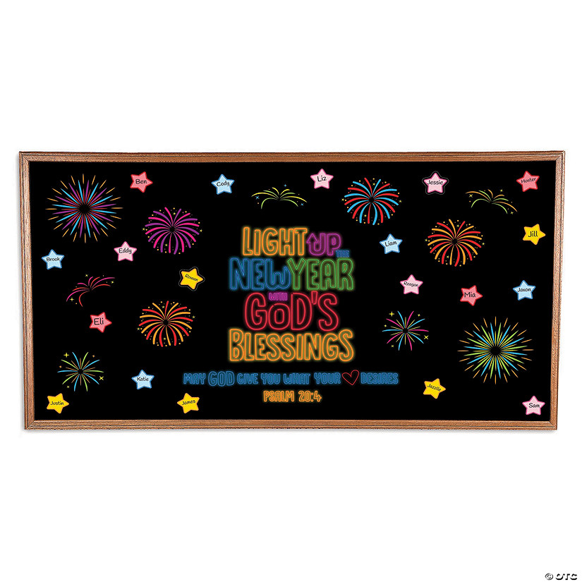 Let Your Light Shine in the New Year Bulletin Board Set Image