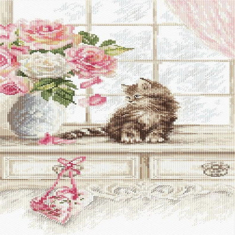LetiStitch - Counted Cross Stitch Kit Kitten Leti976 Image
