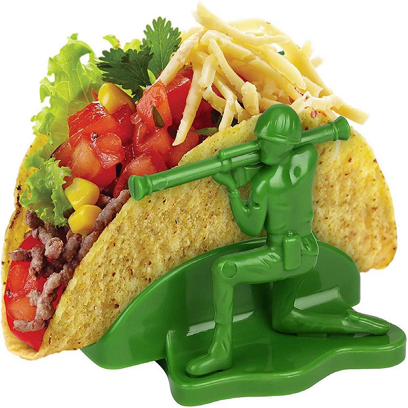 Liberty Sculpted Little Green Army Men Taco & Snack Holder Image
