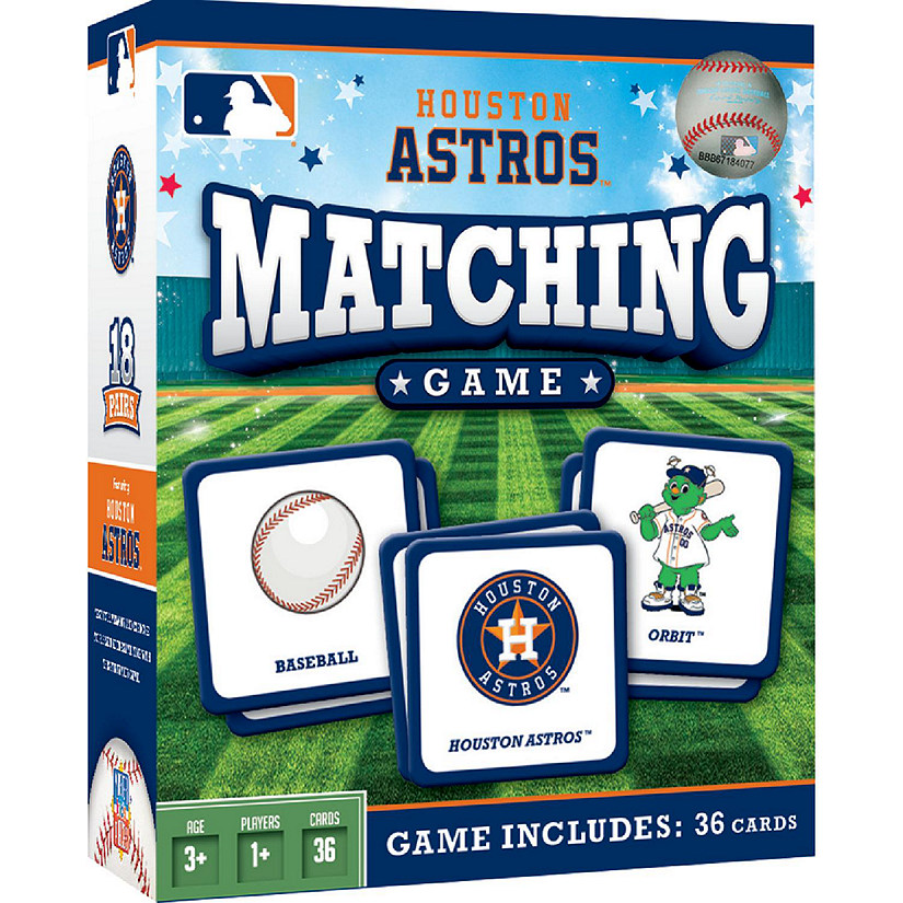 Licensed MLB Houston Astros Matching Game for Kids and Families Image