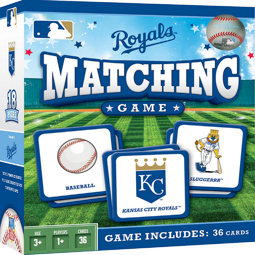 Licensed MLB Kansas City Royals Matching Game for Kids and Families Image