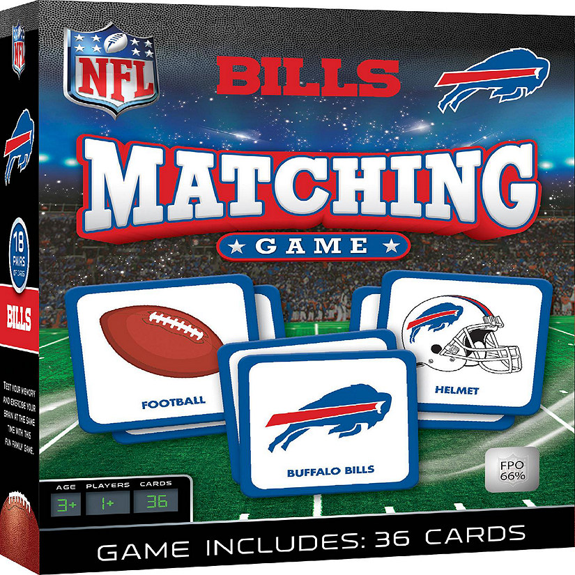 Licensed NFL Buffalo Bills Matching Game for Kids and Families Image
