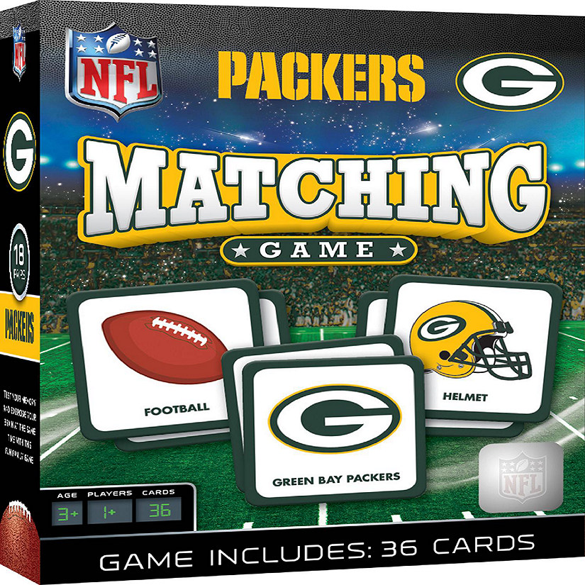 Licensed NFL Green Bay Packers Matching Game for Kids and Families Image