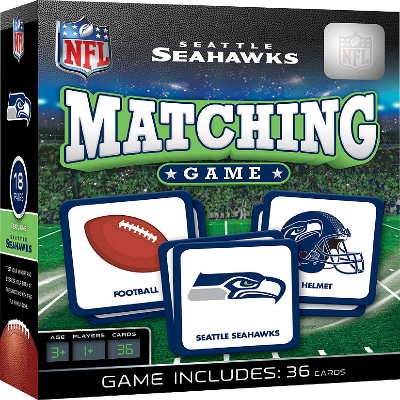 Licensed NFL Seattle Seahawks Matching Game for Kids and Families Image