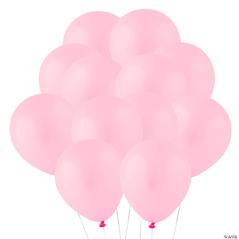 Light Pink 5" Latex Balloons - 24 Pc. Image