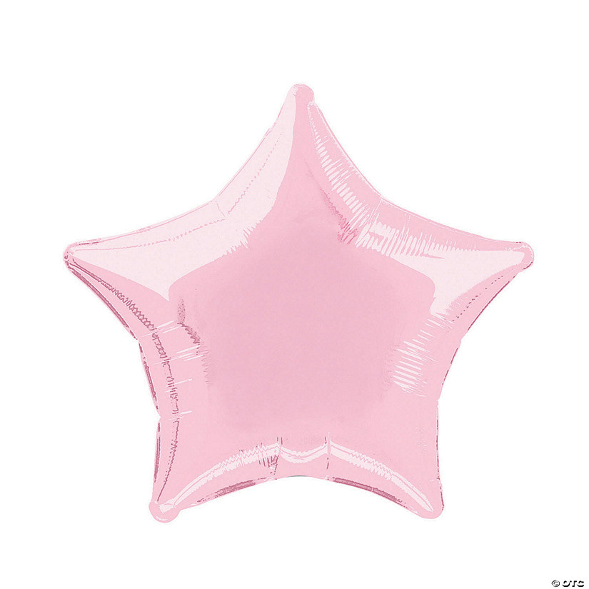 Light Pink Star 18" Mylar Balloon Image