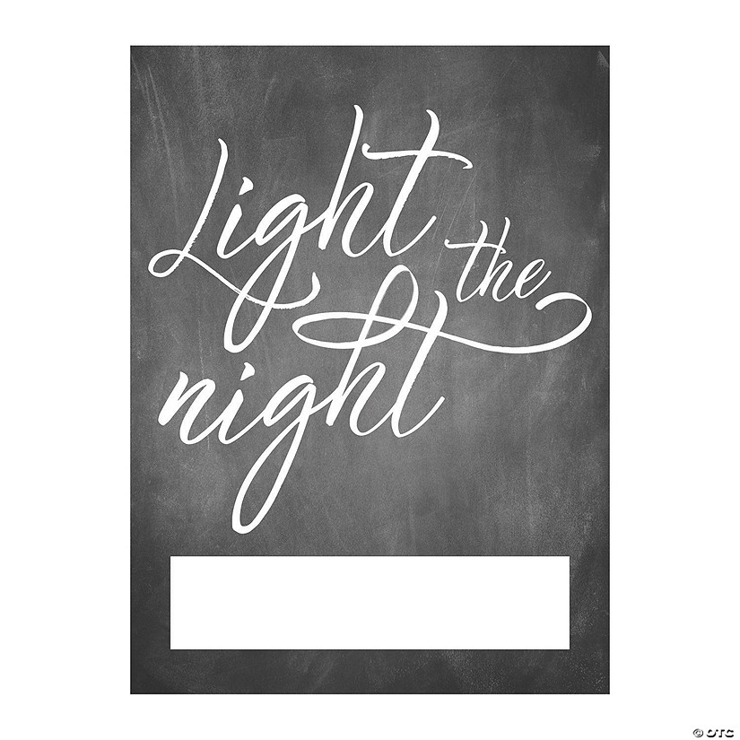 Light the Night Send-Off Easel Sign Image