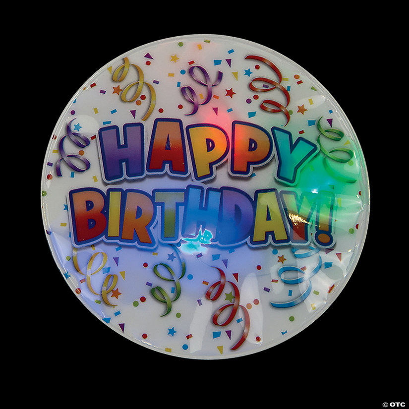 Light-Up Birthday Party Badges Image