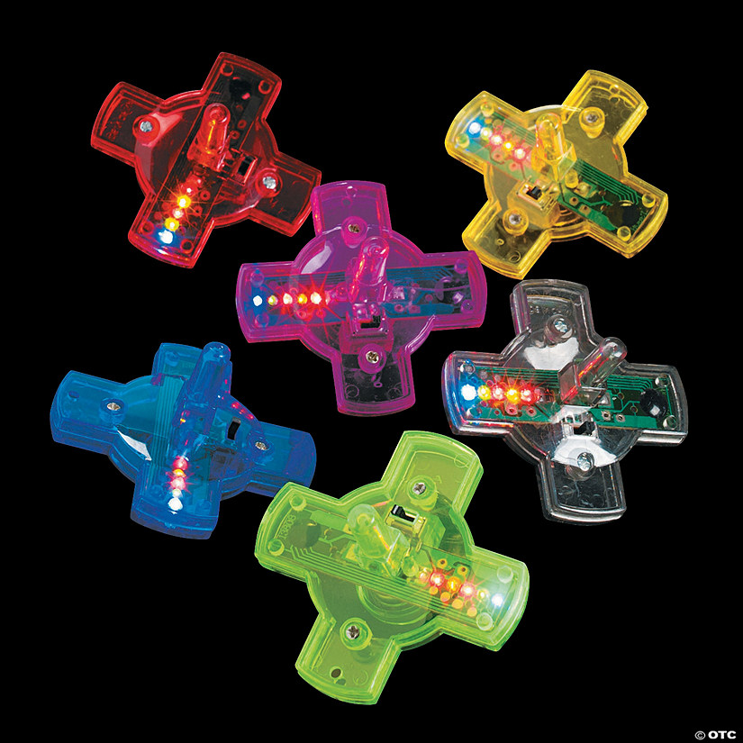 Light-Up Spin Tops - 12 Pc. Image