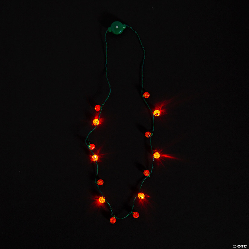 Light-Up String of Jack-O&#8217;-Lanterns Necklaces - 6 Pc. Image