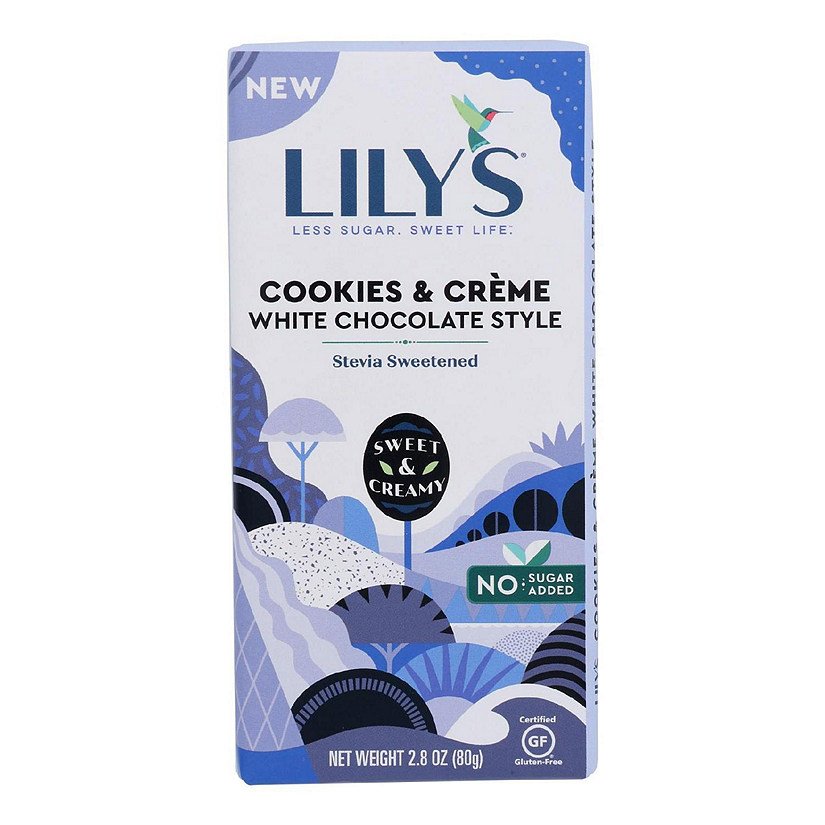 Lilys - Bar Cookie & Cream White Chocolate - Case of 12-2.8 OZ Image