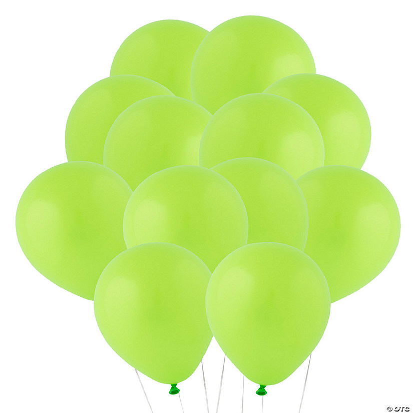 Lime Green 5" Latex Balloons - 24 Pc. Image