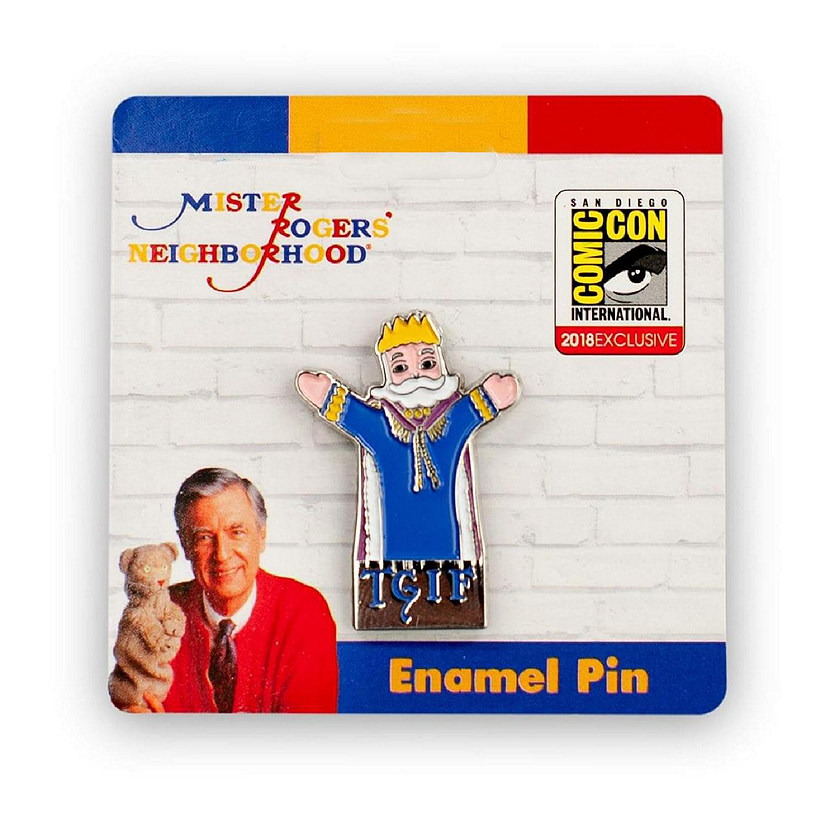 LIMITED Mr. Rogers King Friday &#8220;TGIF&#8221; Exclusive Enamel Collector Pin Image