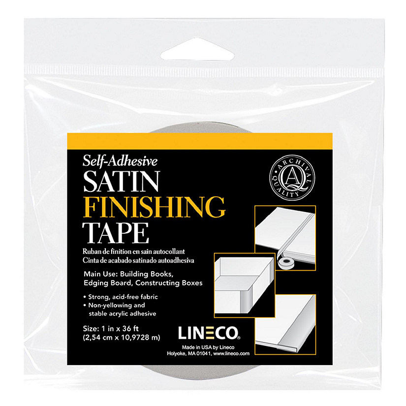 Lineco/University Products Satin Cloth Tape, 1" x 36 ft., Ivory Image