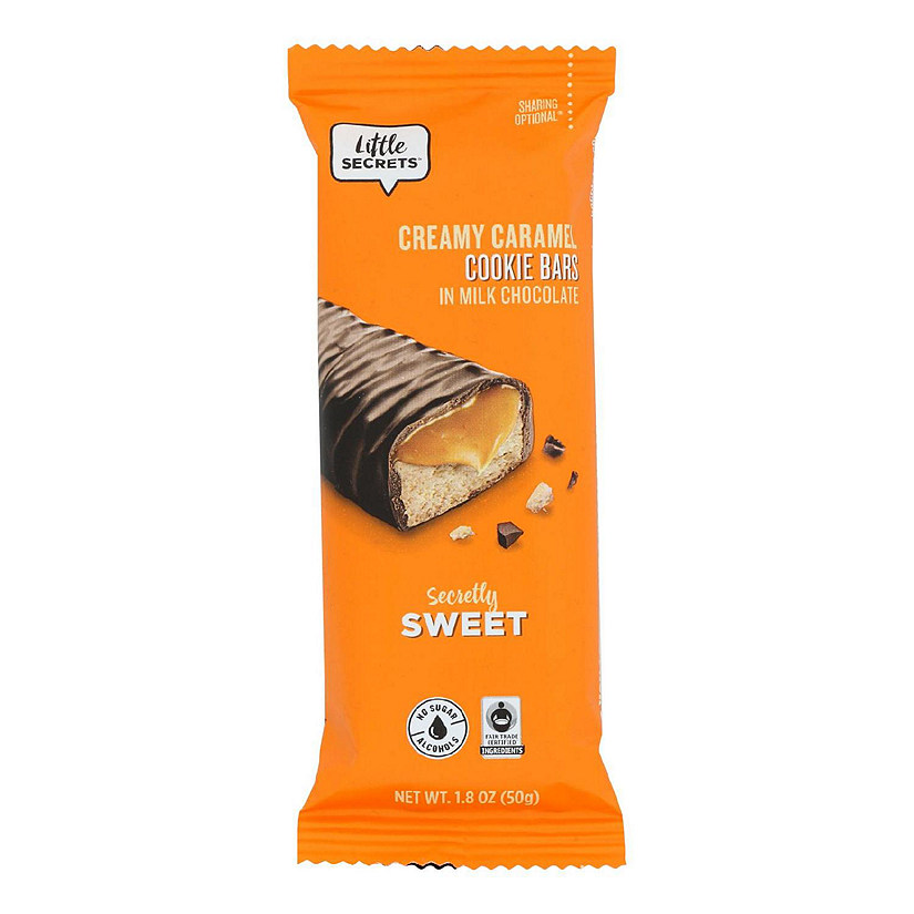 Little Secrets - Cookie Bars Milk Chocolate Caramel - Case of 12-1.8 OZ Image