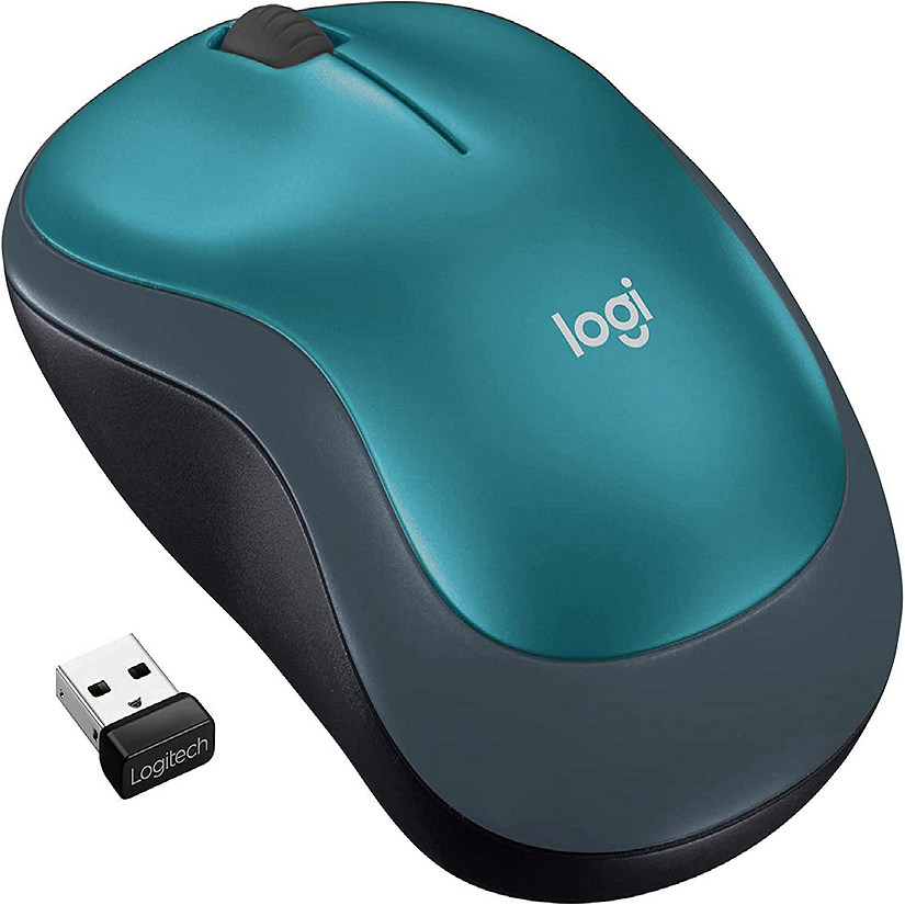 Logitech M185 Wireless Mouse, 2.4GHz with USB Mini Receiver, BLUE Image