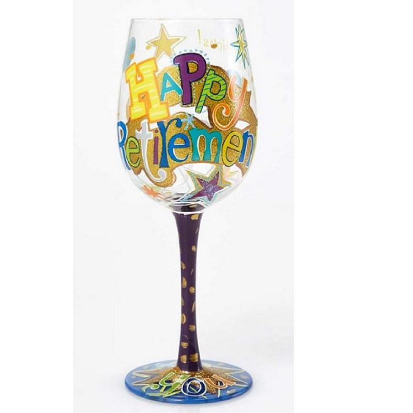 Lolita Happy Retirement Wine Glass 15 Ounce GLS11-5534H Image