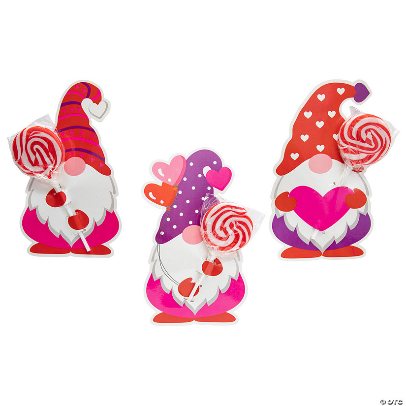 Lollipop & Gnome Valentine Exchanges with Card for 24 Image