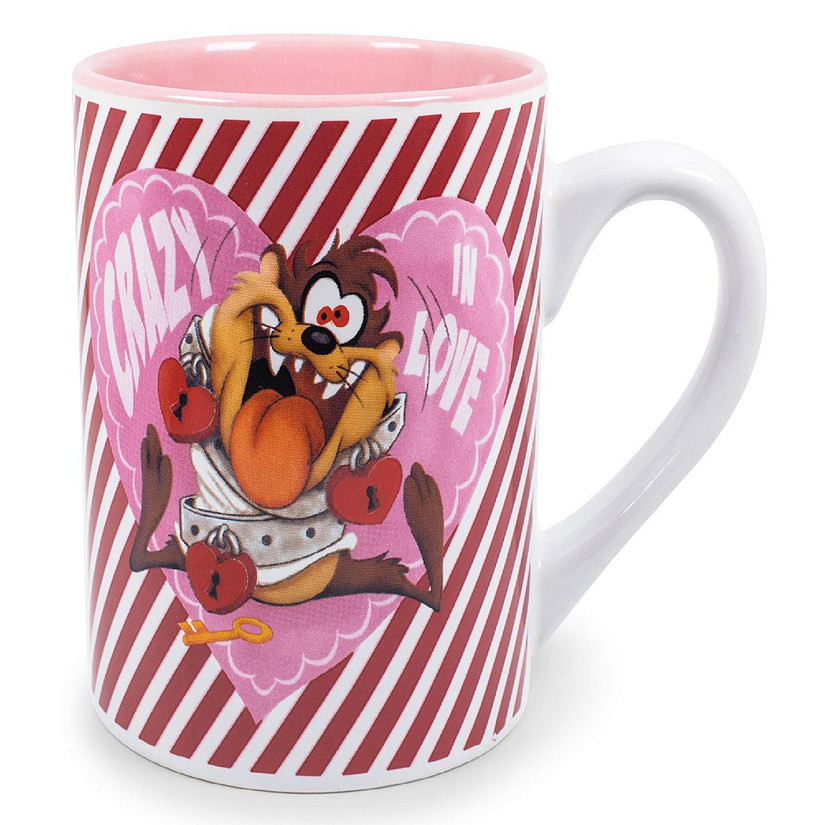 Looney Tunes Taz "Crazy In Love" Ceramic Mug  Holds 14 Ounces  Toynk Exclusive Image