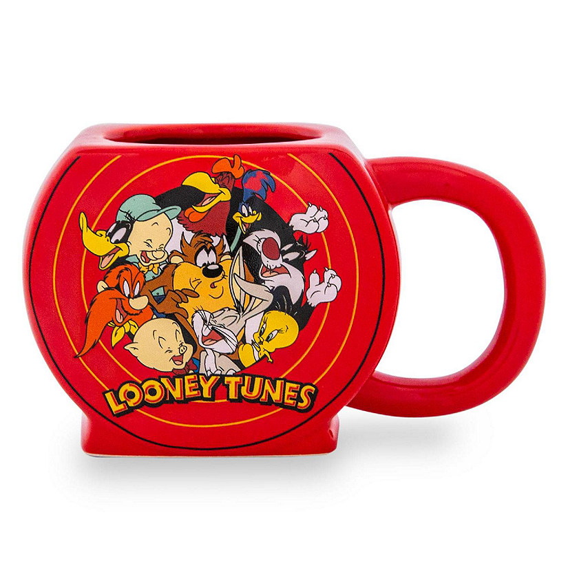 Looney Tunes "That's All Folks" Sculpted Ceramic Mug  Holds 20 Ounces Image