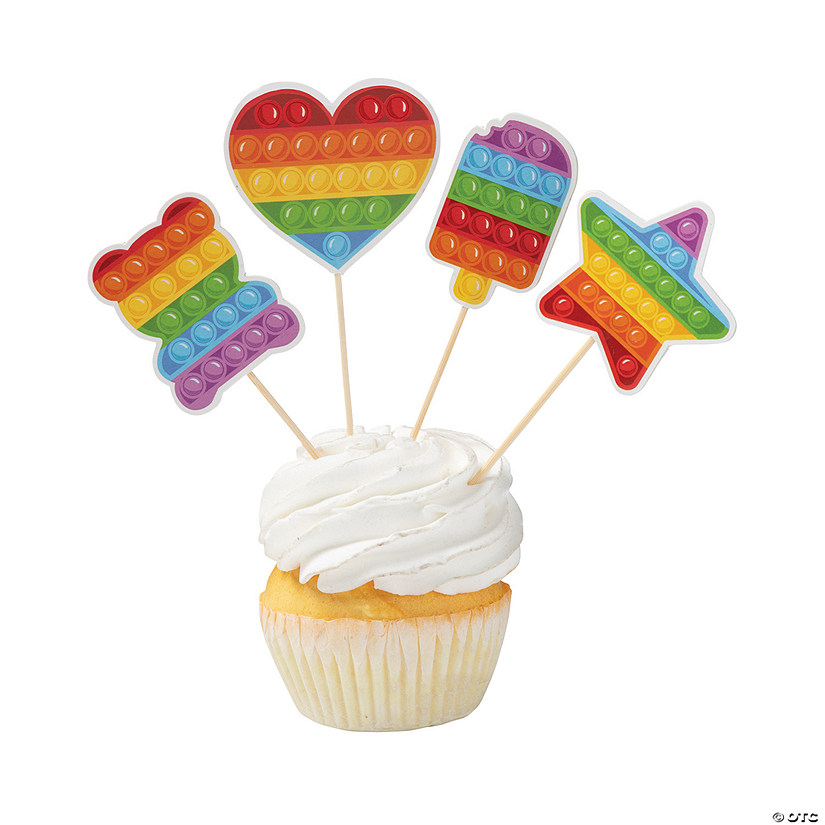 Lotsa Pops Party Cupcake Toppers - 24 Pc. Image