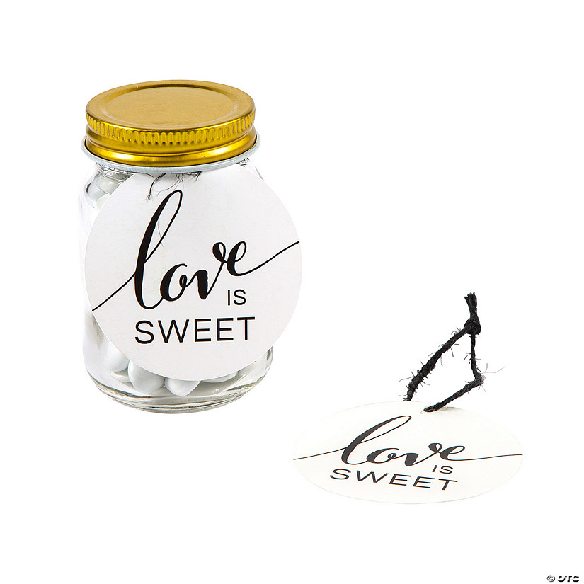 Love is Sweet Favor Tag & Jars Kit for 24 Image