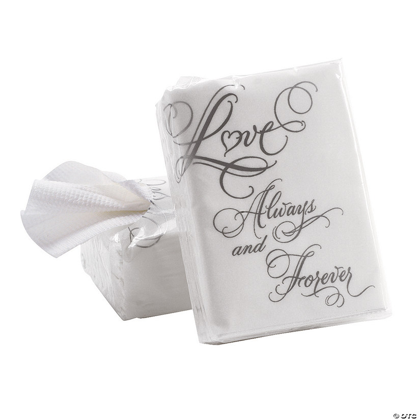 Love Wedding Facial Tissue Pocket Packs - 10 Pc. Image